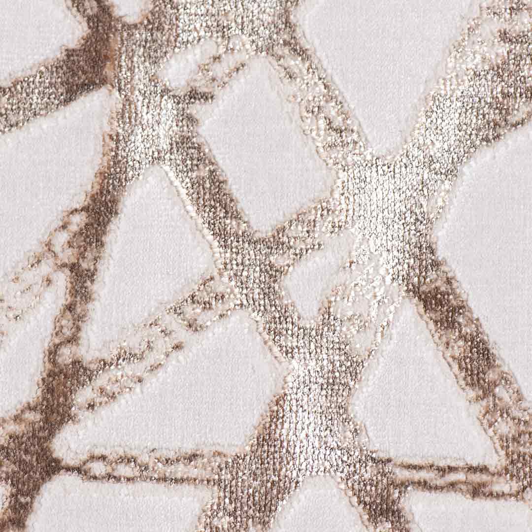 Tapete Decorativo Divan 1039C Ivory / Oro – Abstracto · Interior