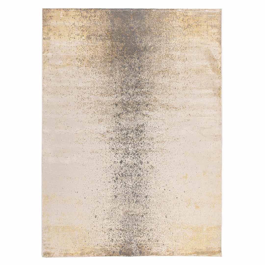 Tapete Decorativo Divan 1040C Dorado / Gris – Abstracto · Interior