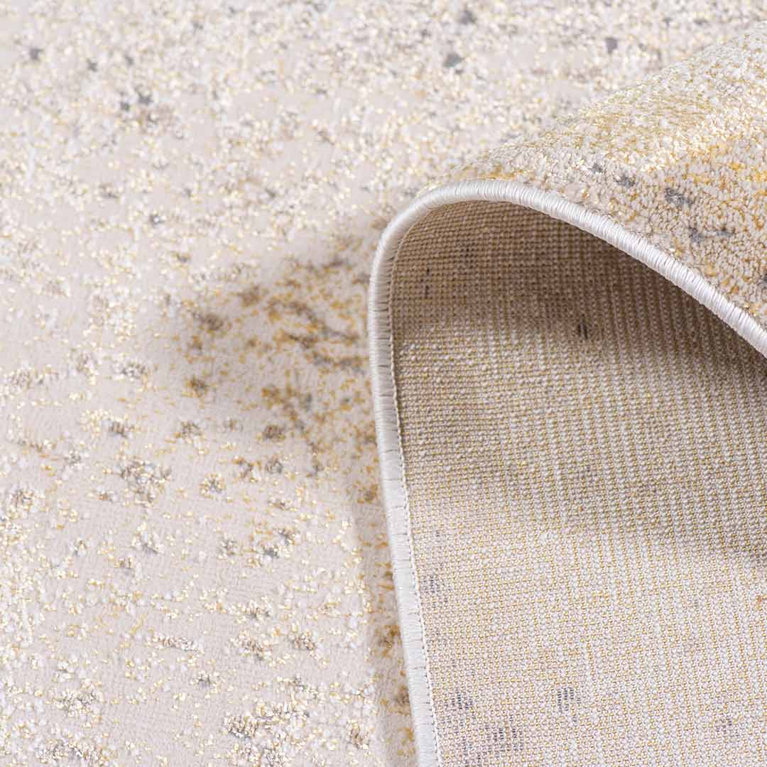 Tapete Decorativo Divan 1040C Dorado / Gris – Abstracto · Interior