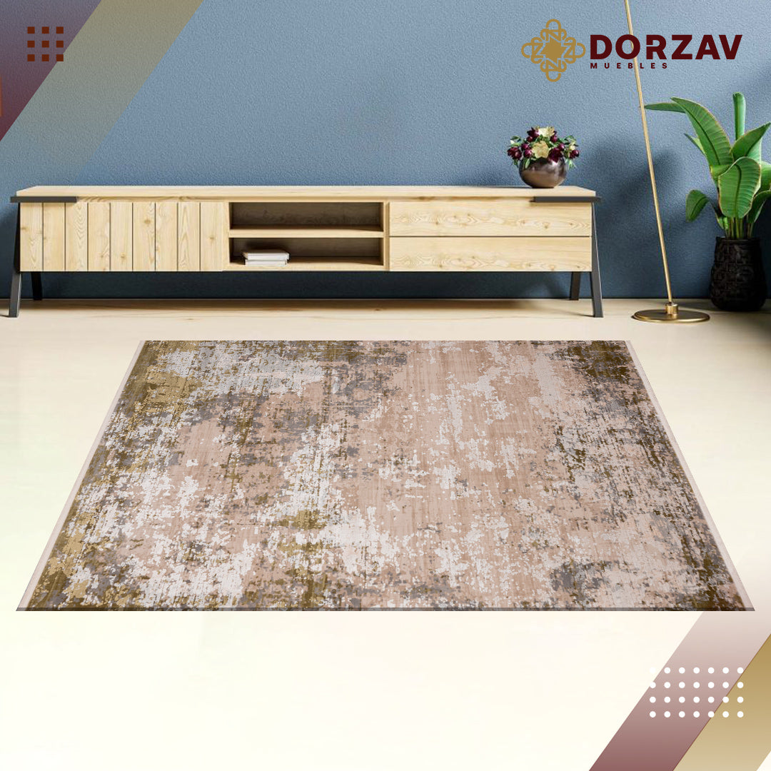 Tapete Decorativo Duomo T2276 Gris / Verde – Abstracto · Interior