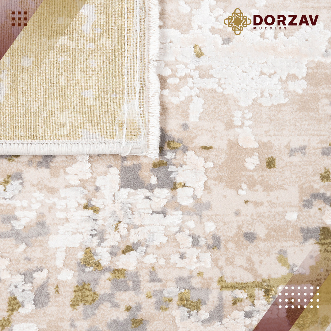 Tapete Decorativo Duomo T2276 Gris / Verde – Abstracto · Interior