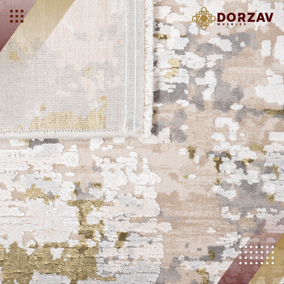 Tapete Decorativo Duomo T2277 Gris / Verde – Abstracto · Interior