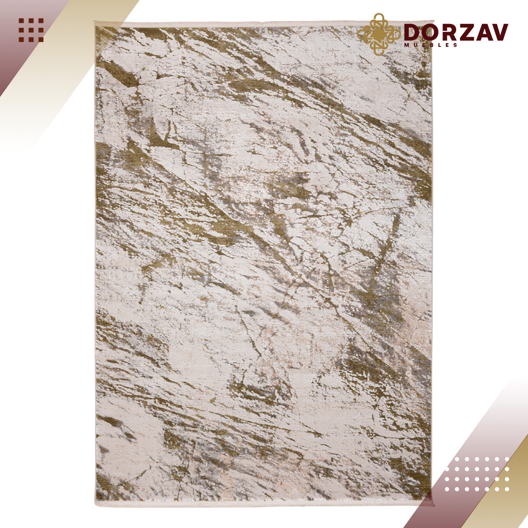 Tapete Decorativo Duomo T2278 Gris / Verde – Abstracto · Interior