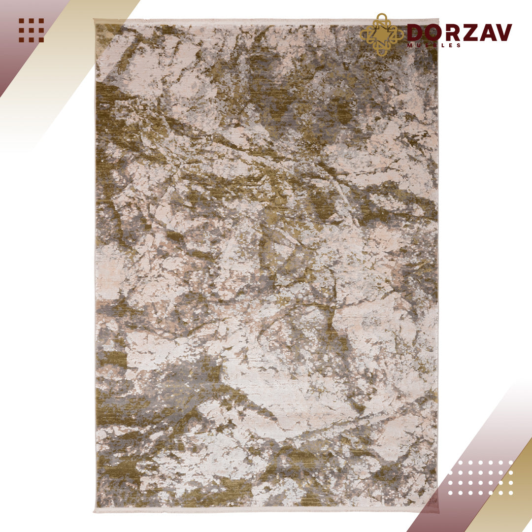 Tapete Decorativo Duomo T2279 Gris / Verde – Abstracto · Interior