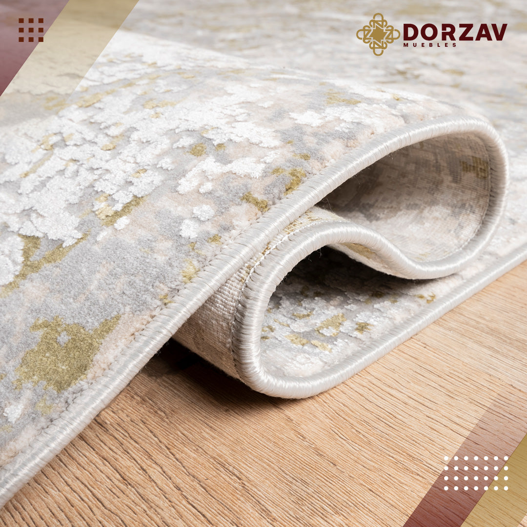 Tapete Decorativo Duomo T2279 Gris / Verde – Abstracto · Interior