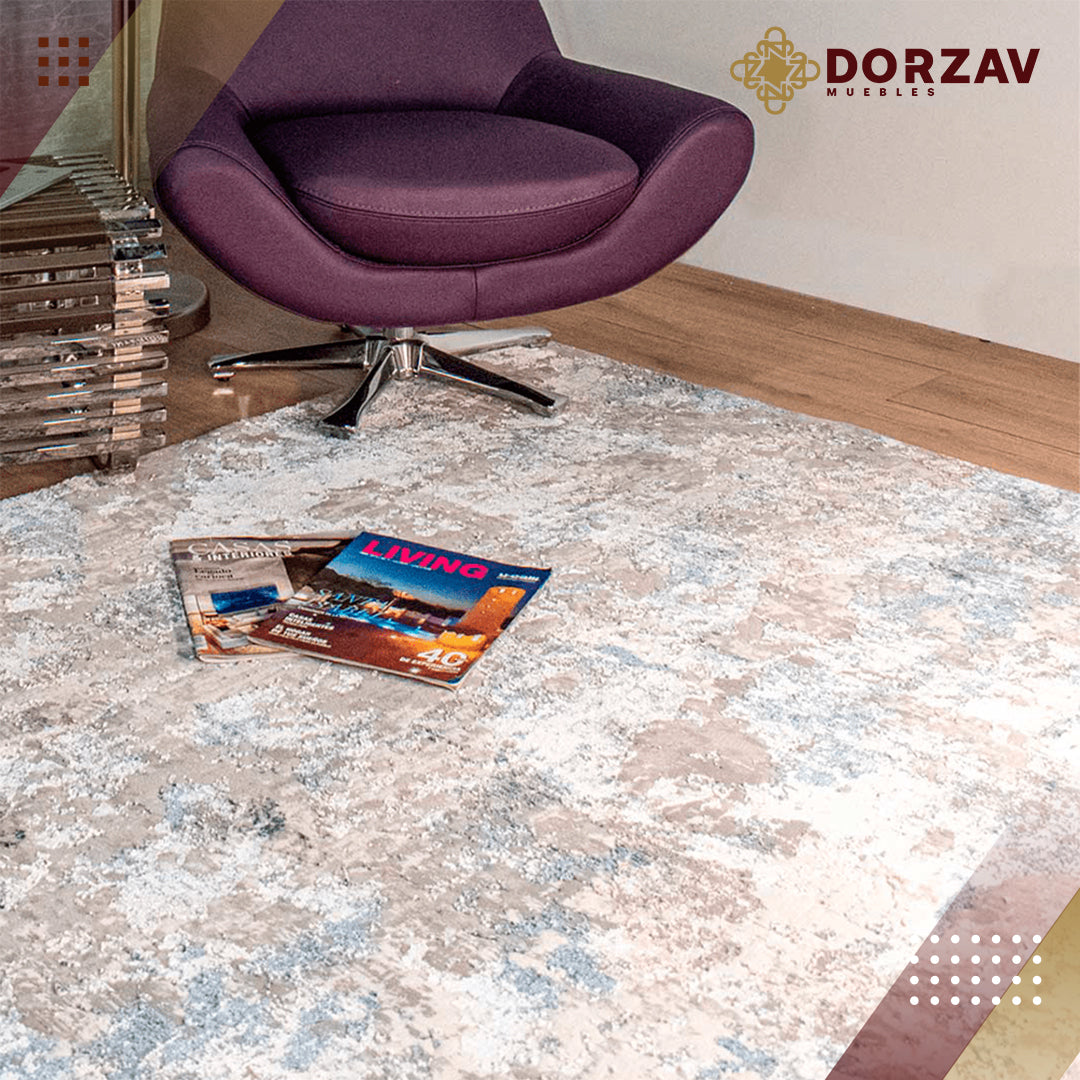 Tapete Decorativo Darica T2162 Gris Turquesa Rosa – Abstracto · Interior