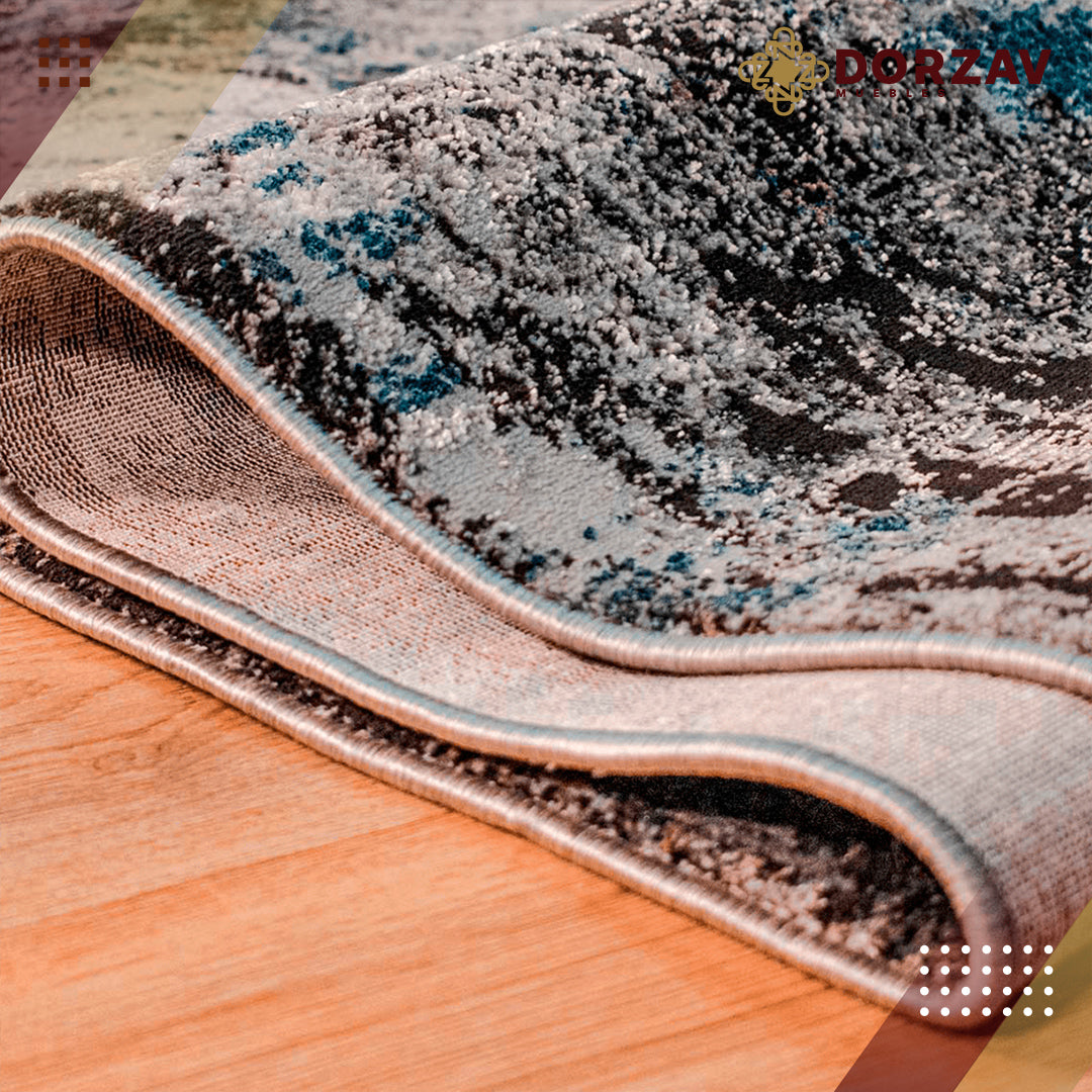 Tapete Decorativo Darica T2120 Crema / Azul – Abstracto · Interior