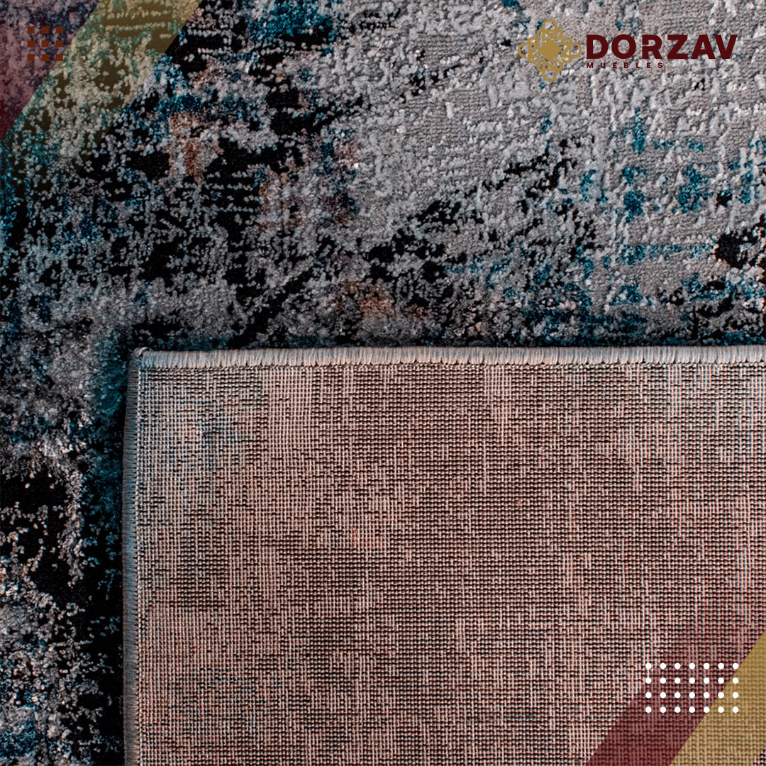 Tapete Decorativo Darica T2120 Crema / Azul – Abstracto · Interior