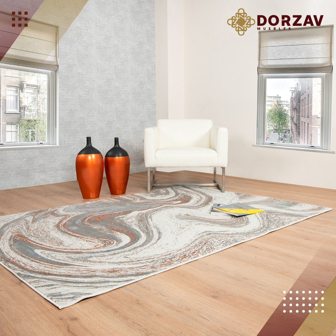 Tapete Decorativo Elif U6030 Crema / Taupe – Abstracto · Interior