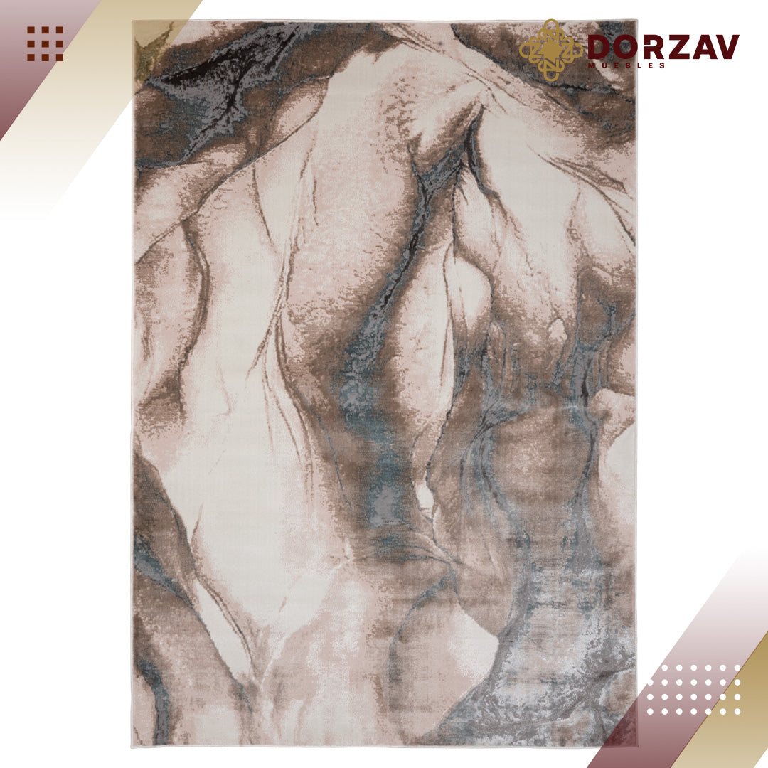Tapete Decorativo Elif U6033 Plata / Taupe – Abstracto · Interior