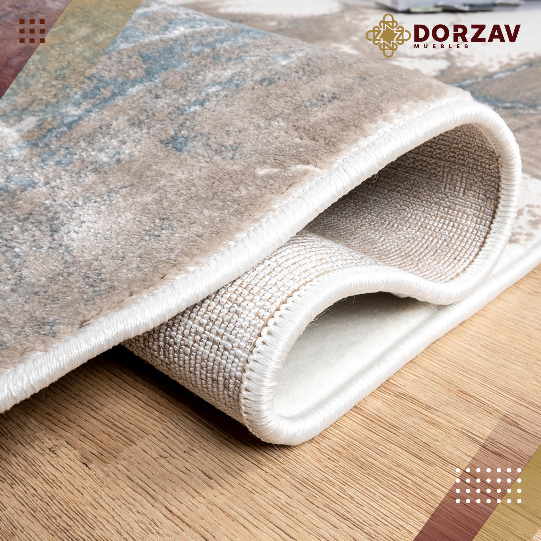 Tapete Decorativo Elif U6033 Plata / Taupe – Abstracto · Interior