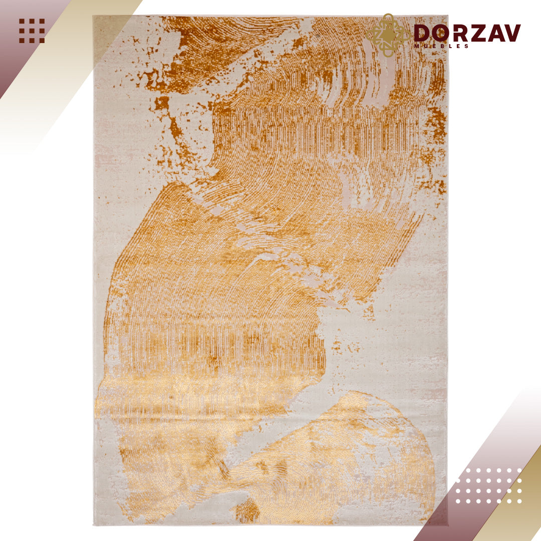 Tapete Decorativo Elif U6034 Oro / Taupe – Abstracto · Interior
