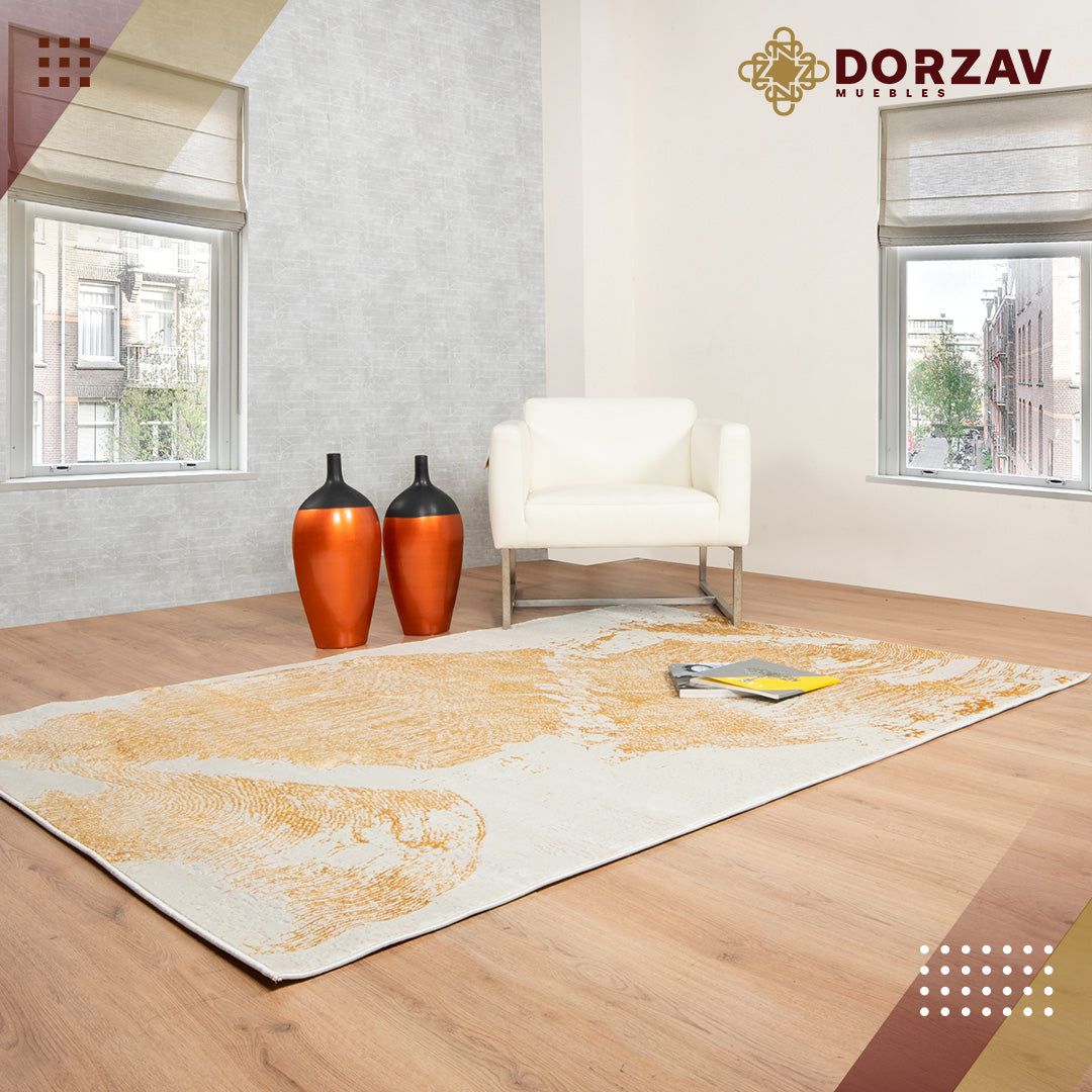 Tapete Decorativo Elif U6034 Oro / Taupe – Abstracto · Interior