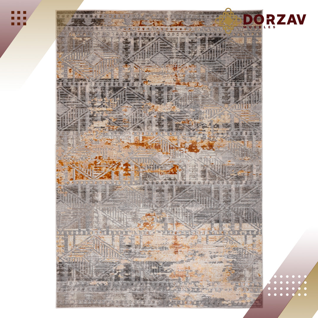 Tapete Decorativo Elif U6035 Oro / Taupe – Abstracto · Interior