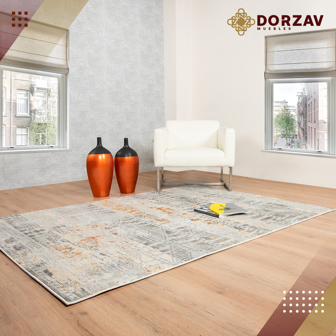 Tapete Decorativo Elif U6035 Oro / Taupe – Abstracto · Interior