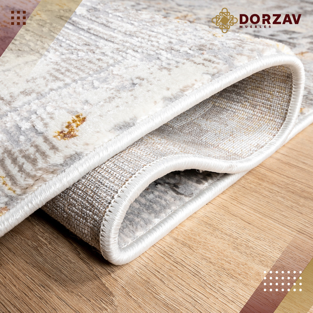 Tapete Decorativo Elif U6035 Oro / Taupe – Abstracto · Interior