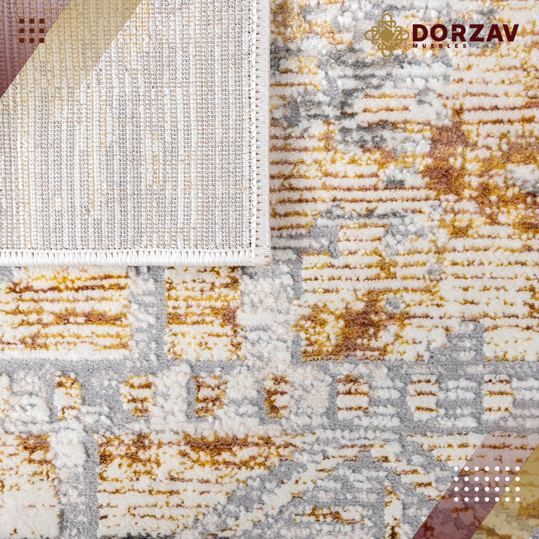 Tapete Decorativo Elif U6035 Oro / Taupe – Abstracto · Interior