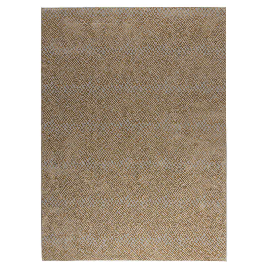 Tapete Decorativo Eren 1042C Gris / Oro – Geométrico · Interior