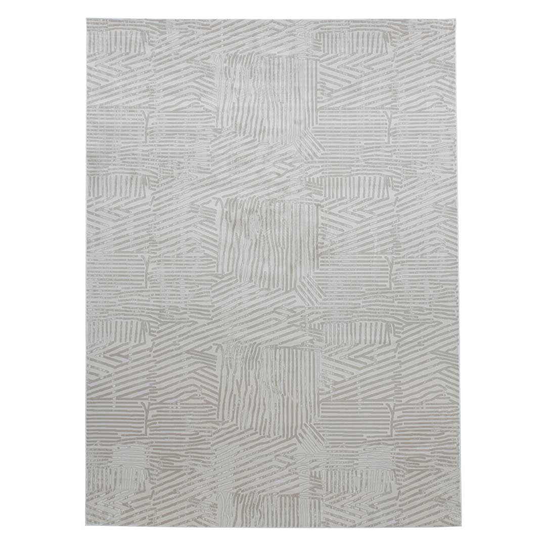 Tapete Decorativo Eren 1046C Beige / Taupe – Geométrico · Interior