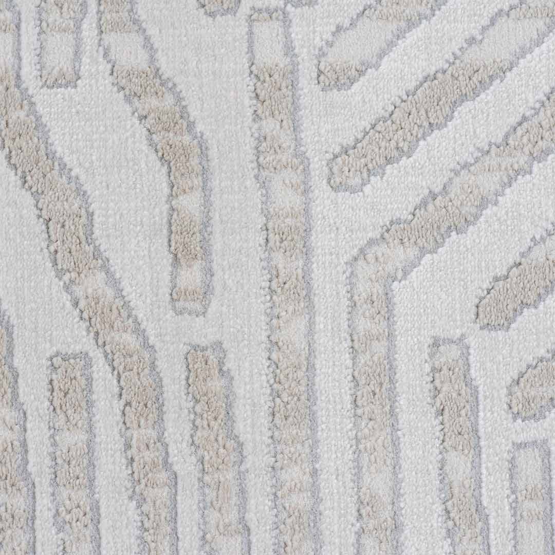 Tapete Decorativo Eren 1046C Beige / Taupe – Geométrico · Interior