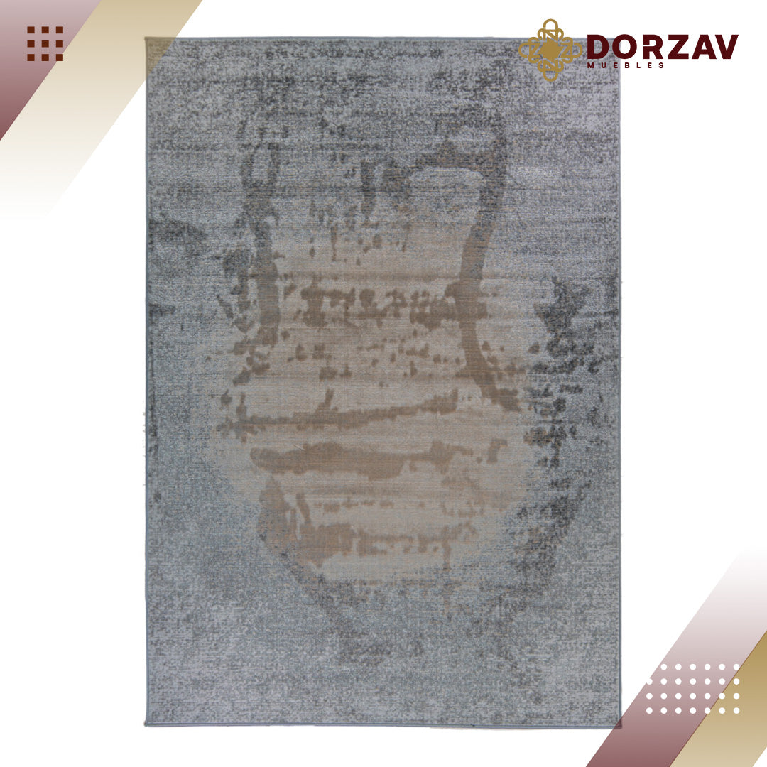 Tapete Decorativo Erzin T9009 Gris / Crema – Abstracto · Interior
