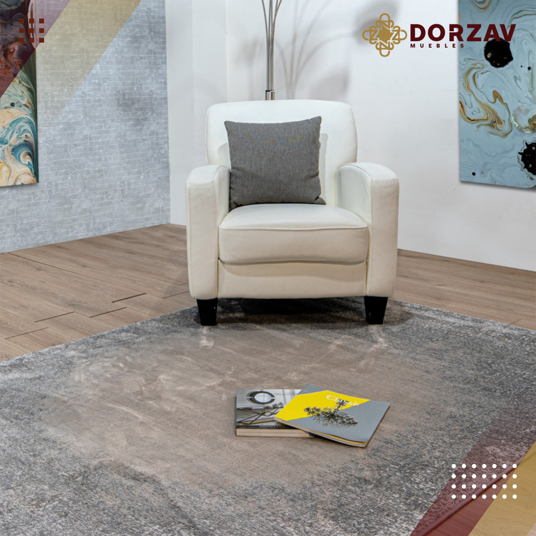Tapete Decorativo Erzin T9009 Gris / Crema – Abstracto · Interior