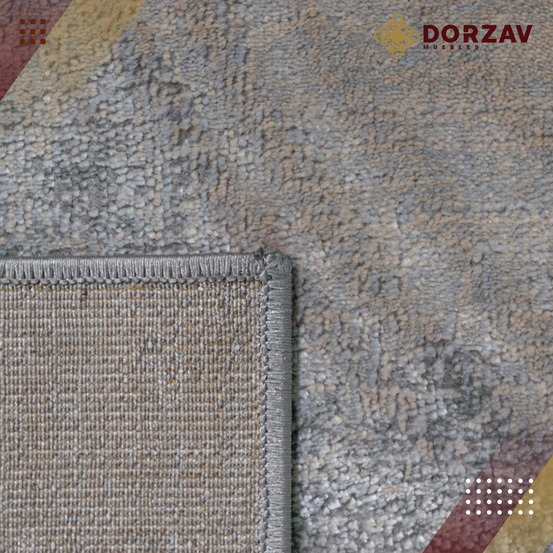 Tapete Decorativo Erzin T9009 Gris / Crema – Abstracto · Interior