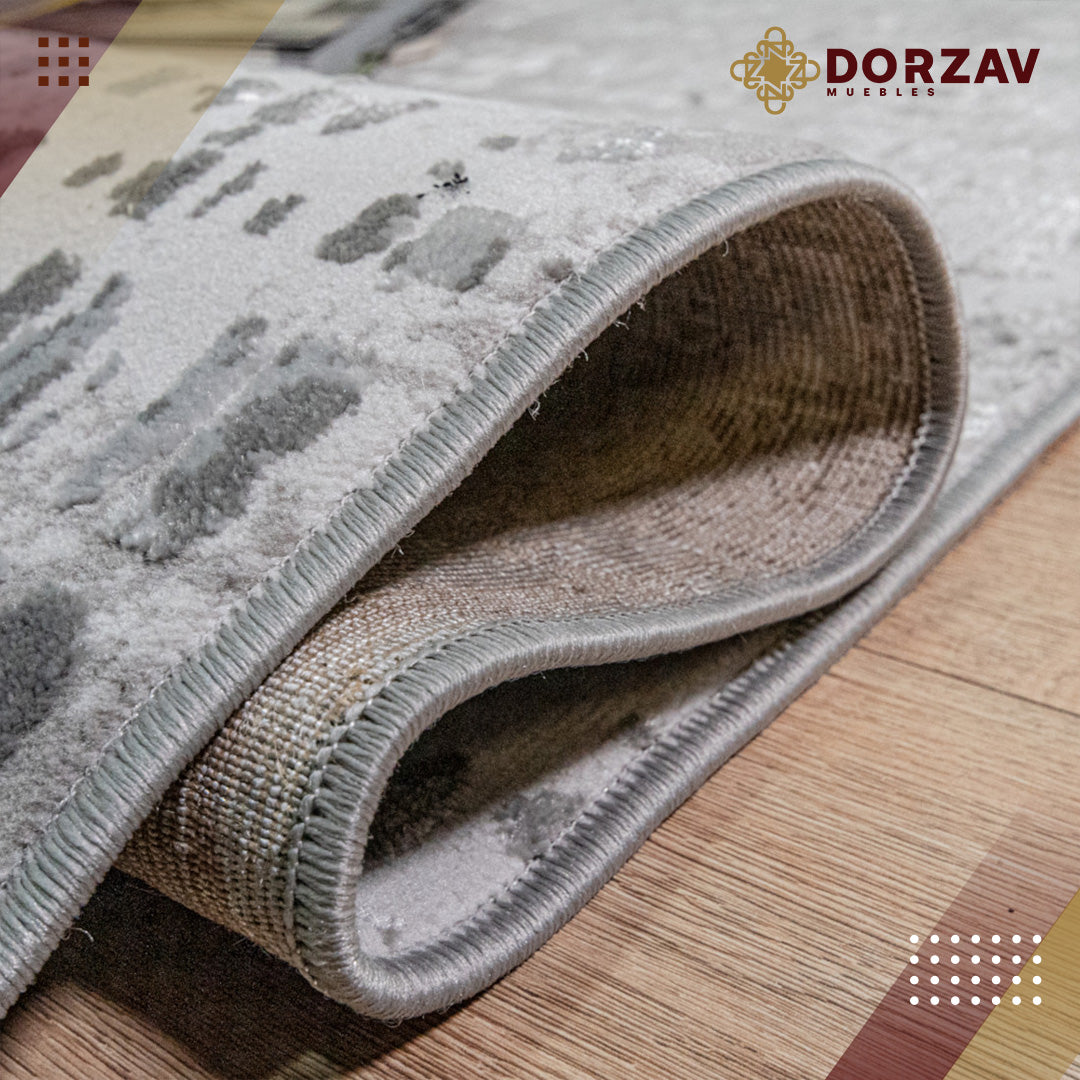 Tapete Decorativo Erzin T9011 Gris / Verde – Abstracto · Interior