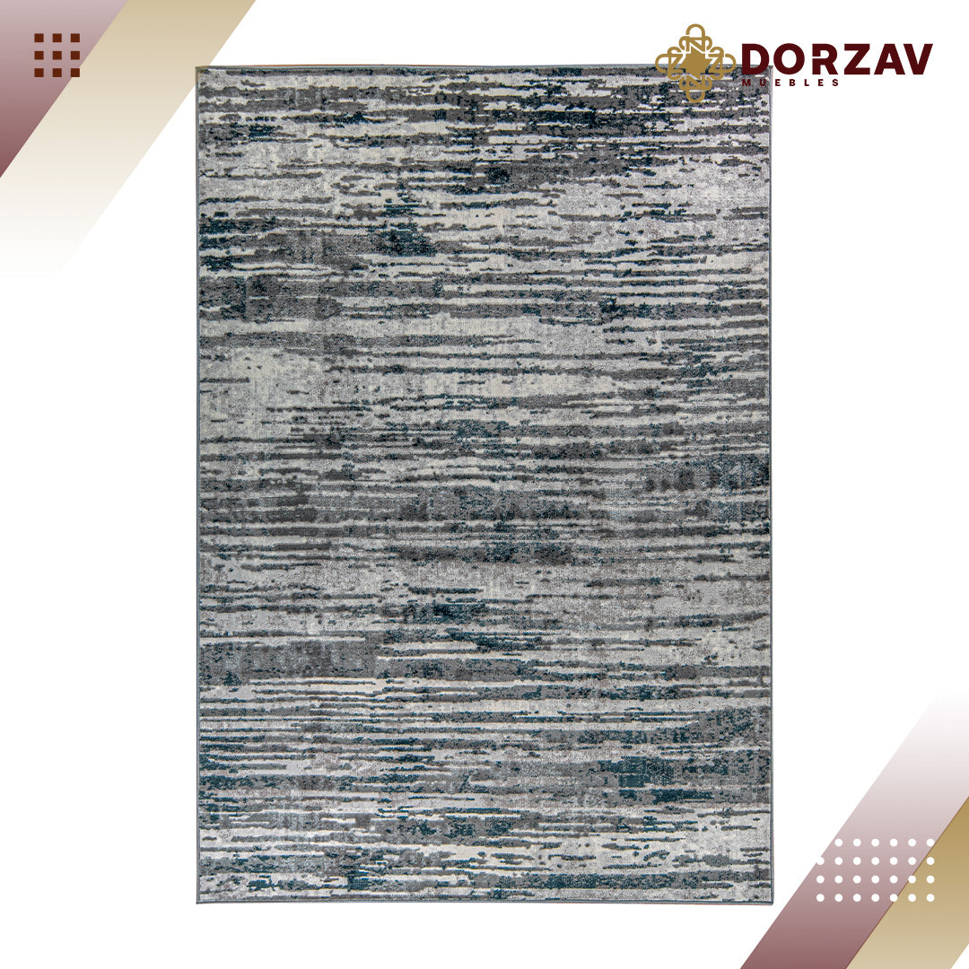 Tapete Decorativo Erzin T9001 Gris / Azul – Abstracto · Interior
