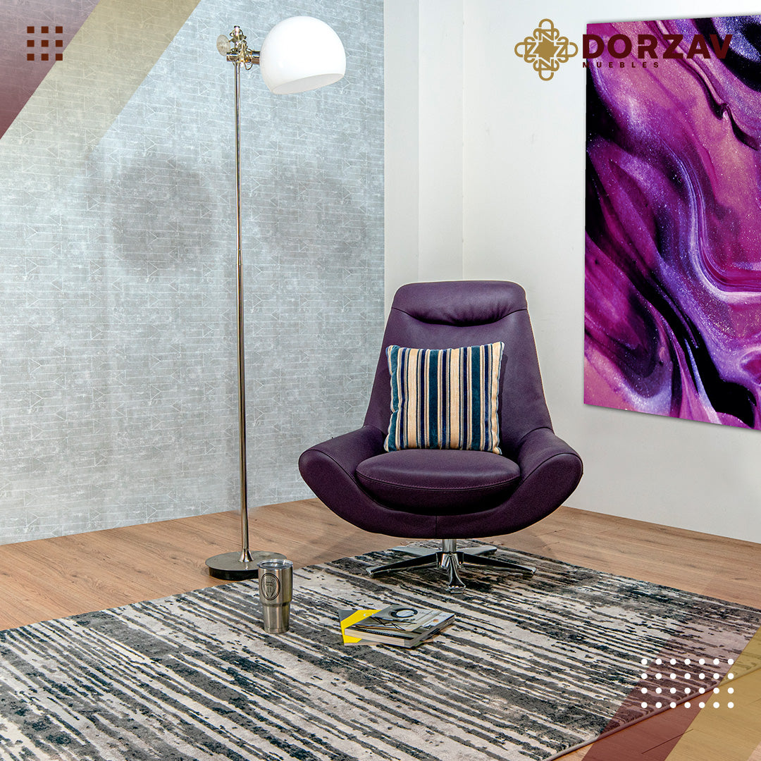 Tapete Decorativo Erzin T9001 Gris / Azul – Abstracto · Interior