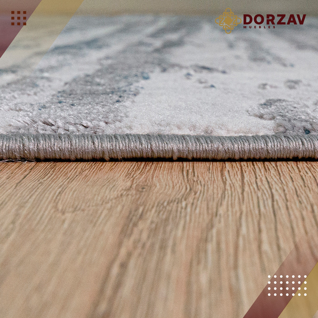 Tapete Decorativo Erzin T9001 Gris / Azul – Abstracto · Interior