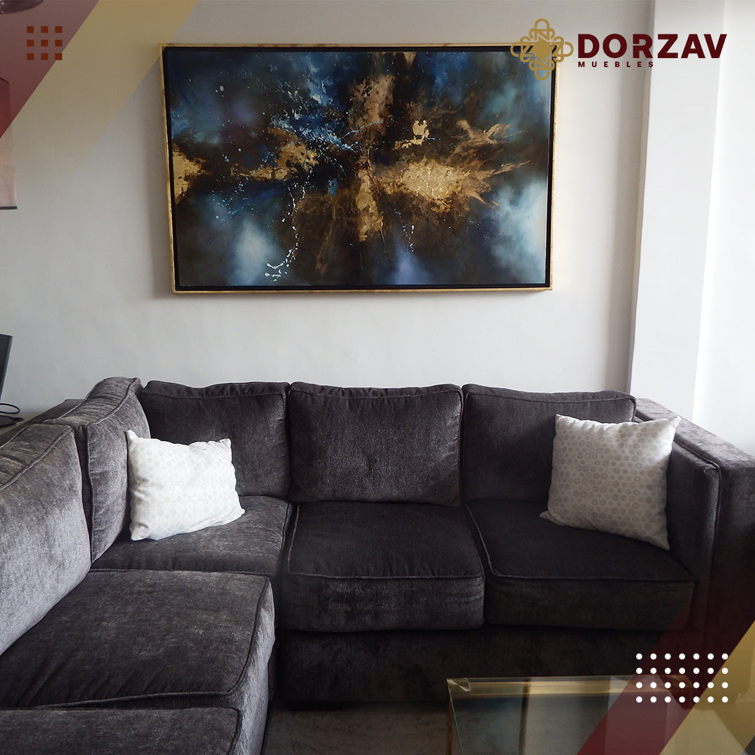 Cuadro Decorativo Explosión Azul
