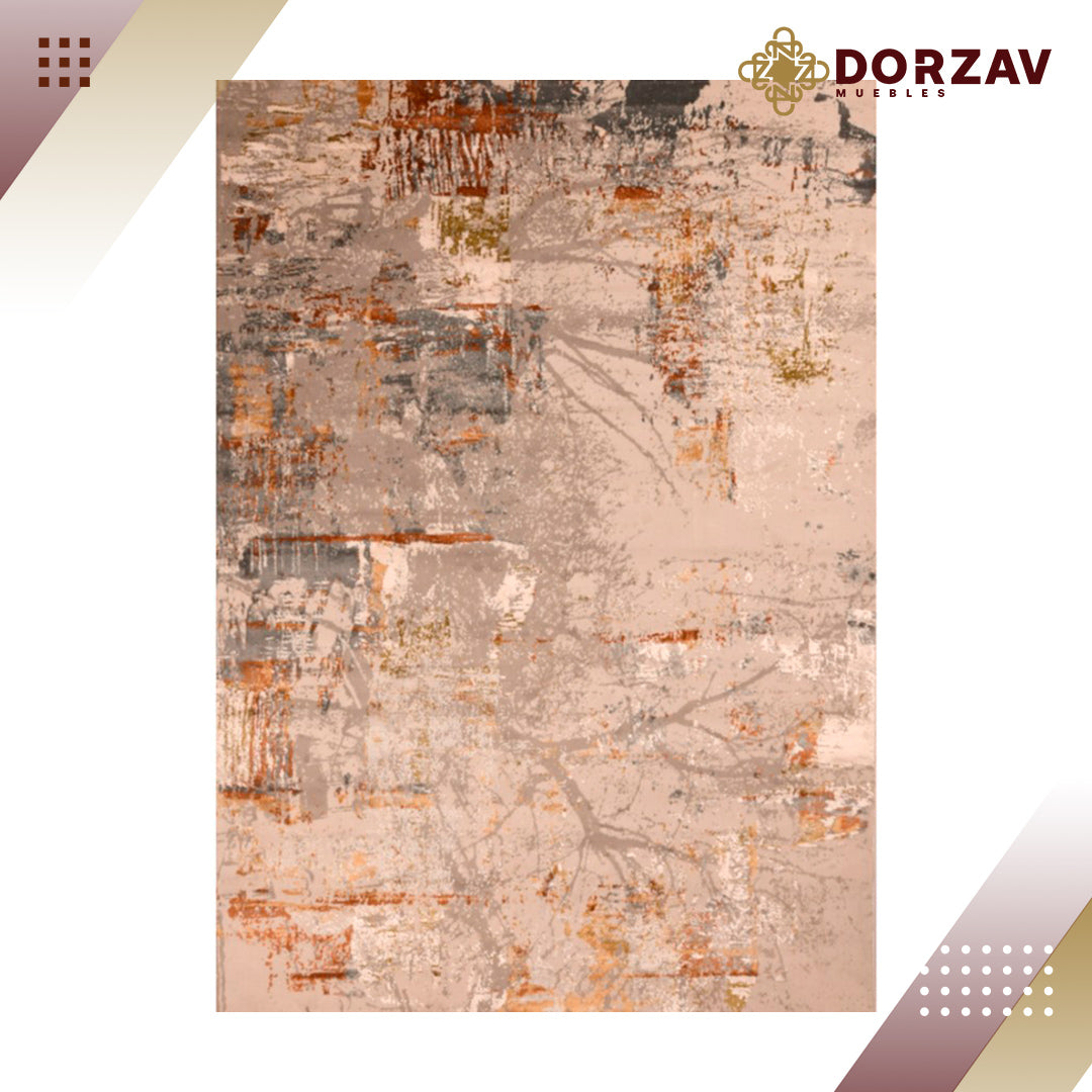 Tapete Decorativo Eymen T2207 Crema / Oro – Abstracto · Interior