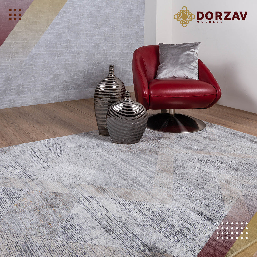 Tapete Decorativo Hadim T2153 Gris / Oro – Abstracto · Interior