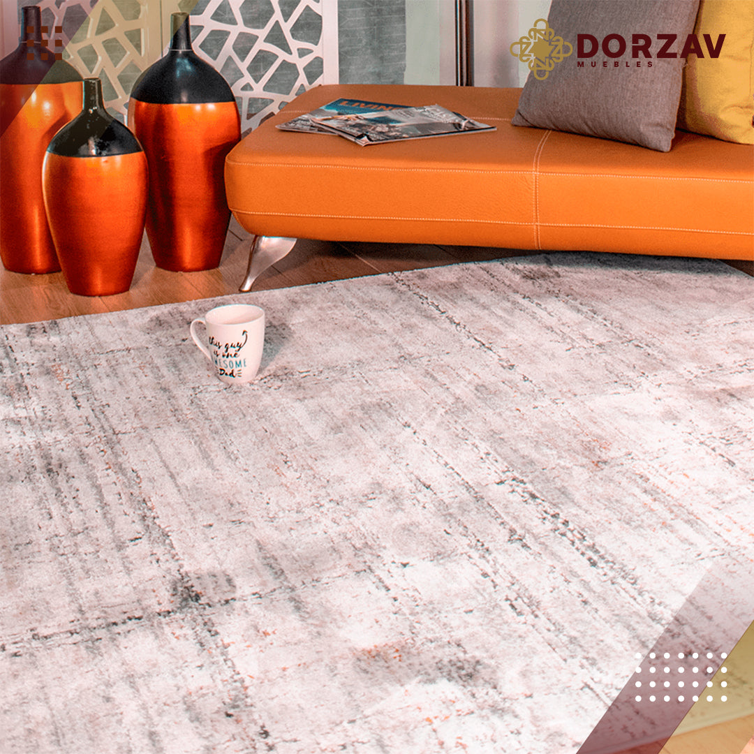 Tapete Decorativo Hadim T2090 Gris / Crema – Abstracto · Interior