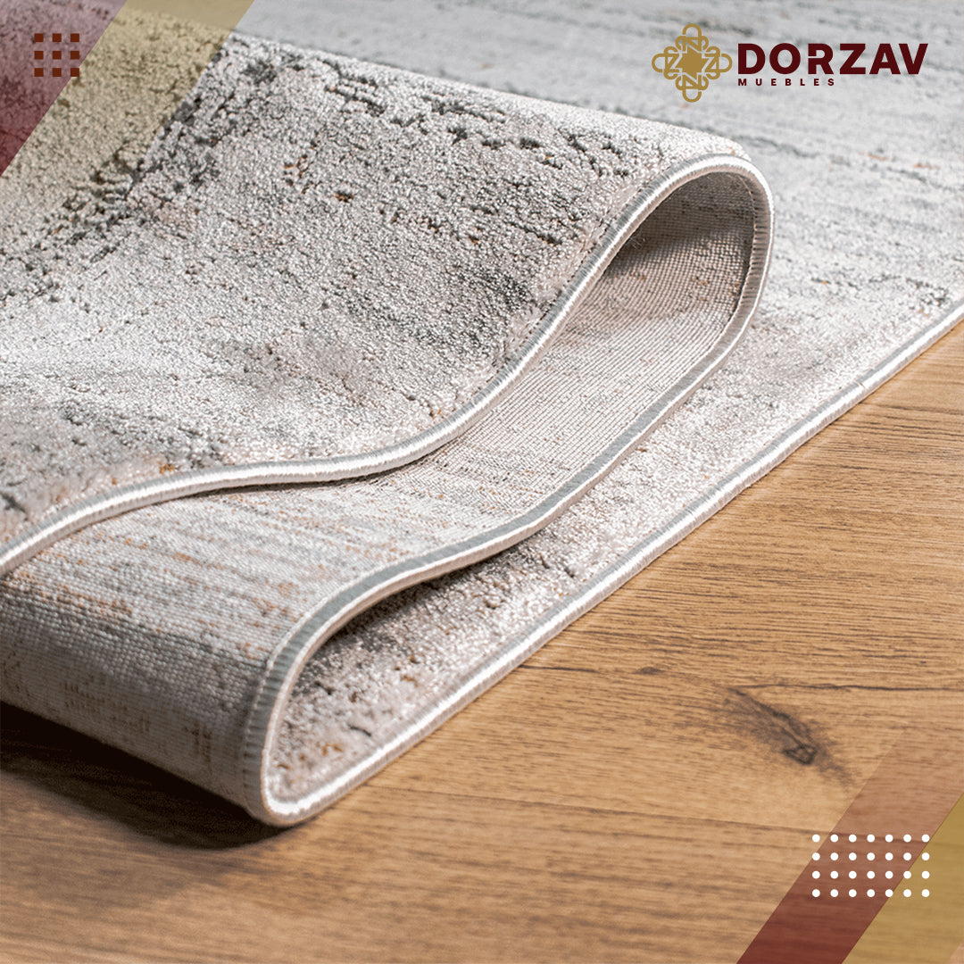 Tapete Decorativo Hadim T2090 Gris / Crema – Abstracto · Interior