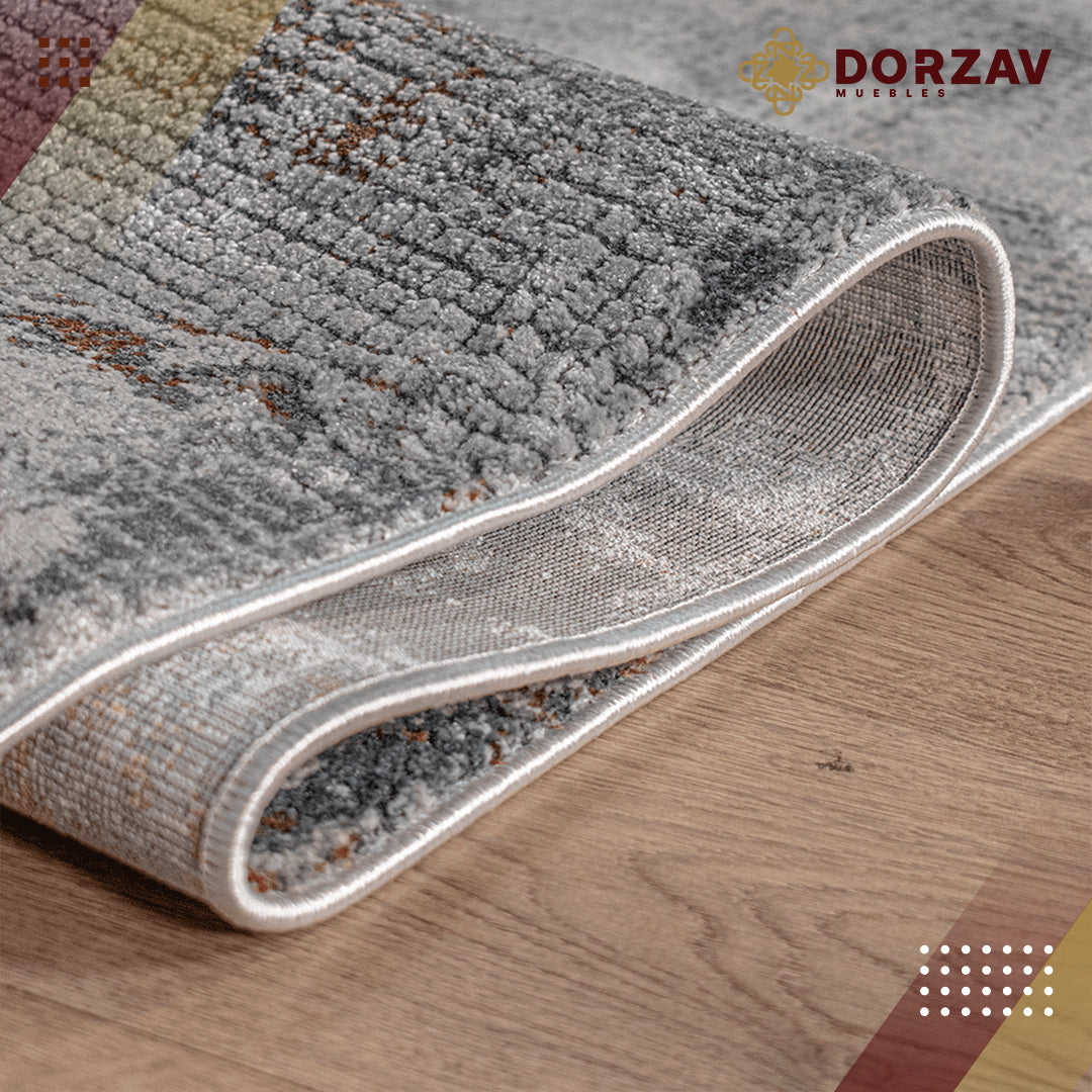 Tapete Decorativo Hadim T2091 Gris / Crema – Abstracto · Interior