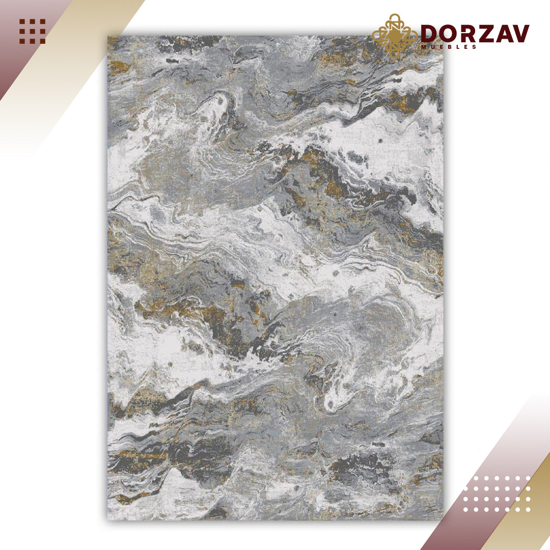 Tapete Decorativo Hadim T2095 Gris / Crema – Abstracto · Interior