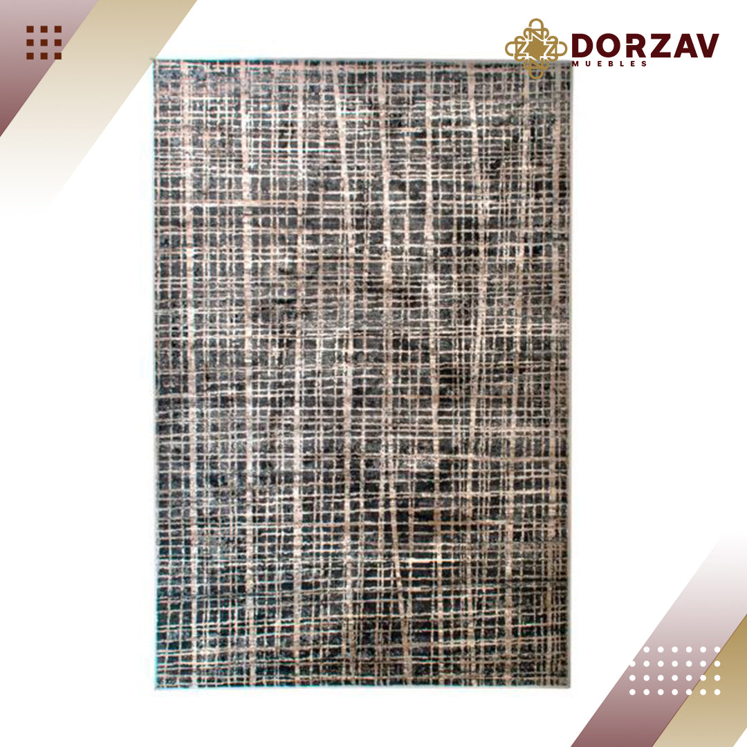 Tapete Decorativo Izmir T2102 Gris / Azul – Geométrico · Interior