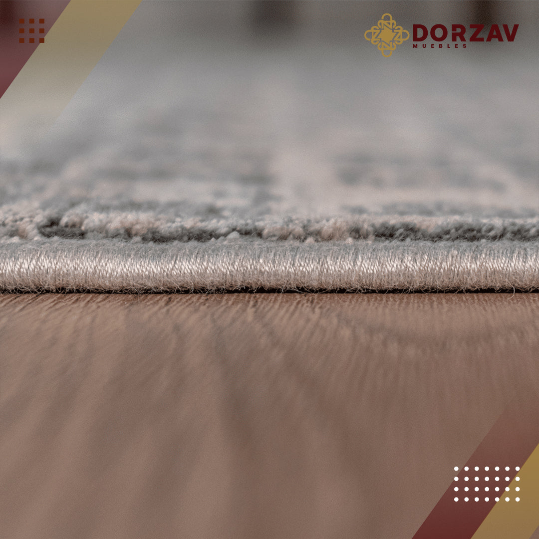 Tapete Decorativo Izmir T2102 Gris / Azul – Geométrico · Interior