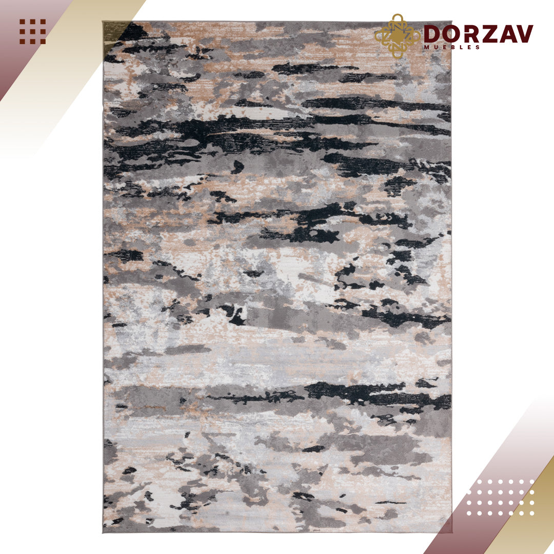 Tapete Decorativo Jasmine U5009 Gris / Negro – Abstracto · Interior