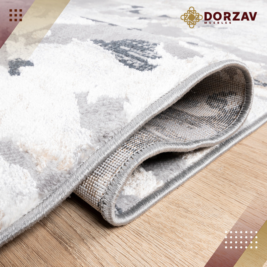 Tapete Decorativo Jasmine U5009 Gris / Negro – Abstracto · Interior