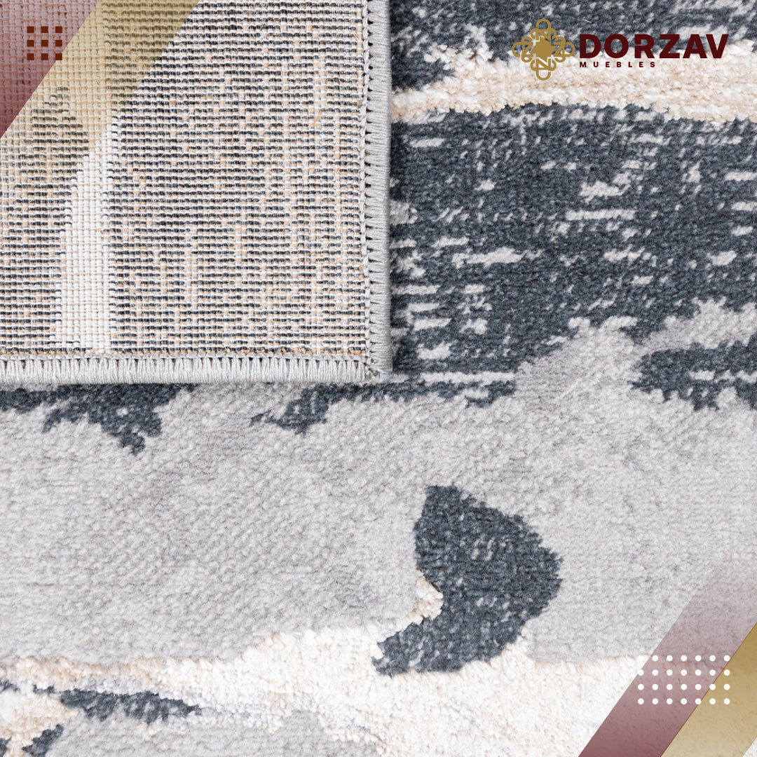 Tapete Decorativo Jasmine U5009 Gris / Negro – Abstracto · Interior