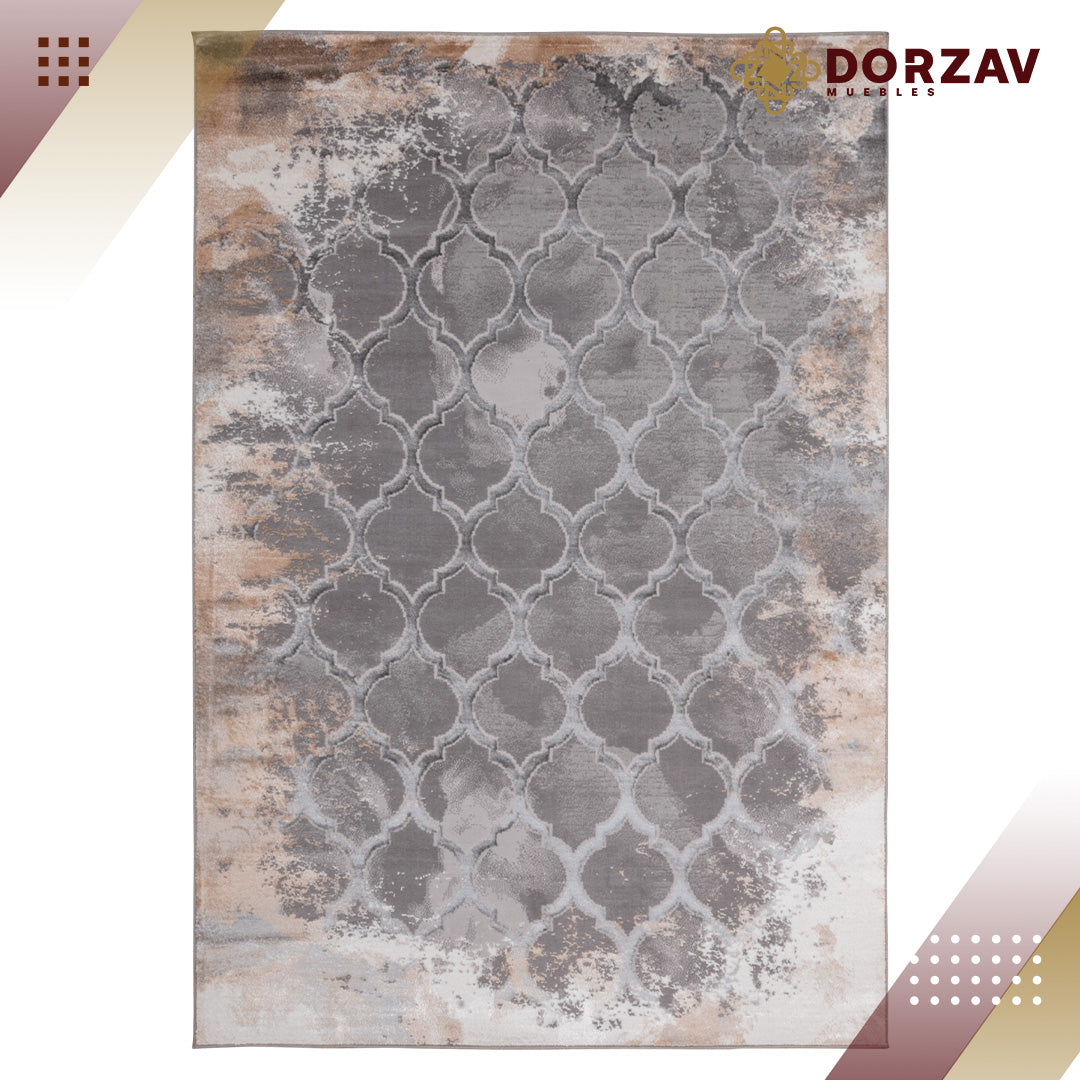 Tapete Decorativo Jasmine U5012 Gris / Negro – Geométrico · Interior