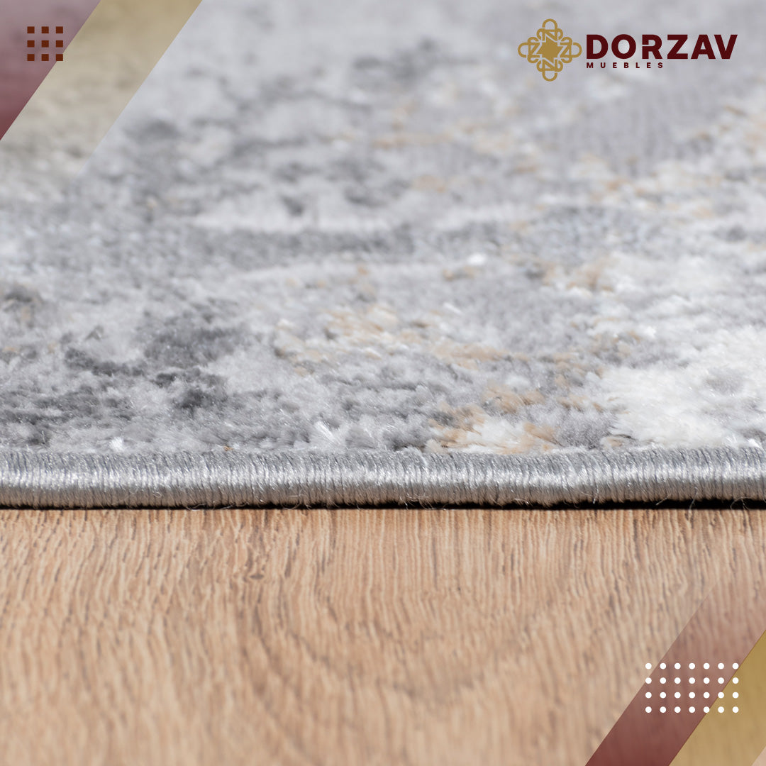 Tapete Decorativo Jasmine U5012 Gris / Negro – Geométrico · Interior