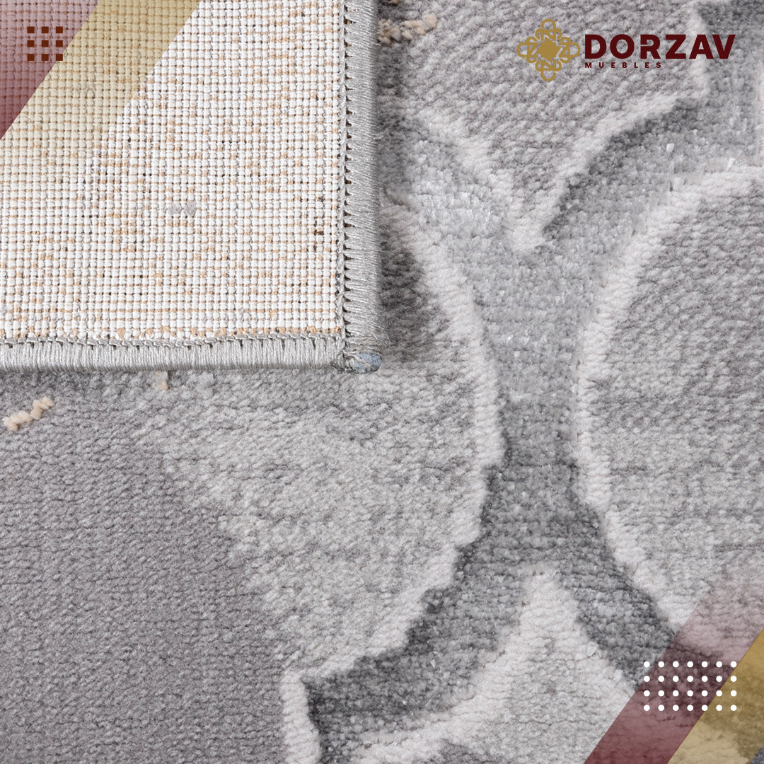 Tapete Decorativo Jasmine U5012 Gris / Negro – Geométrico · Interior