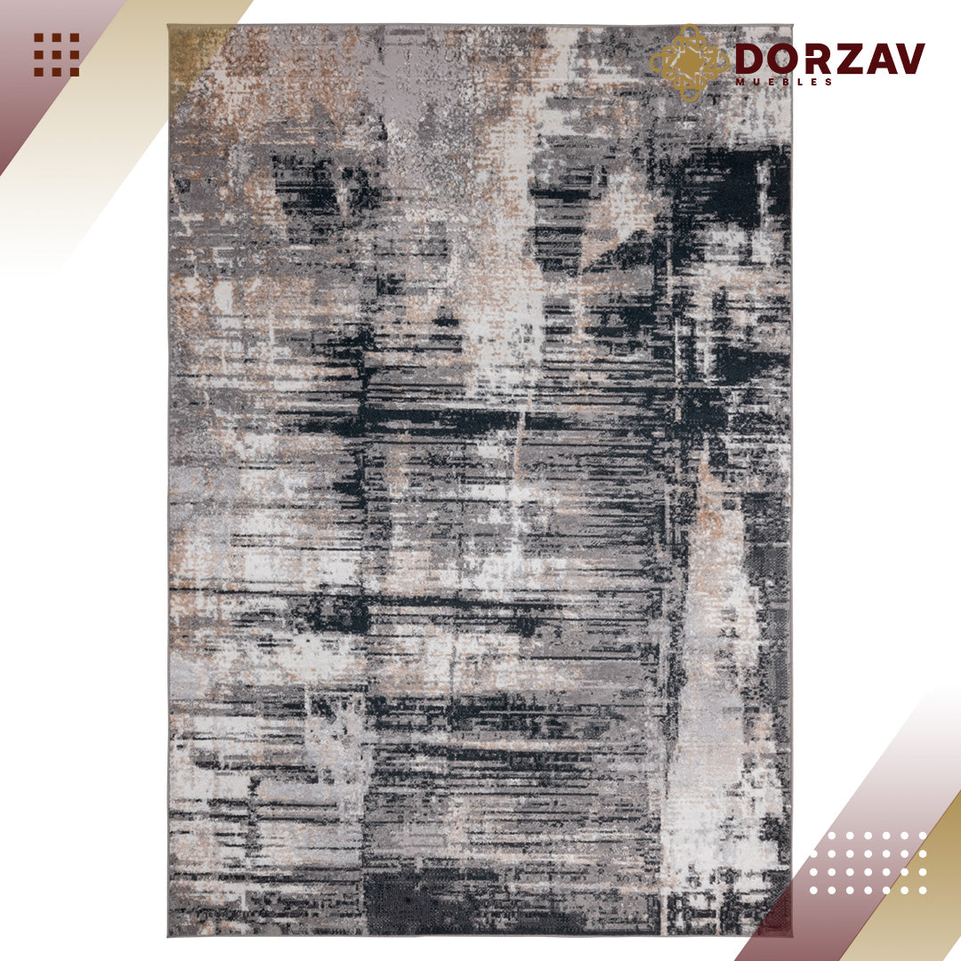 Tapete Decorativo Jasmine U5013 Gris / Negro – Abstracto · Interior