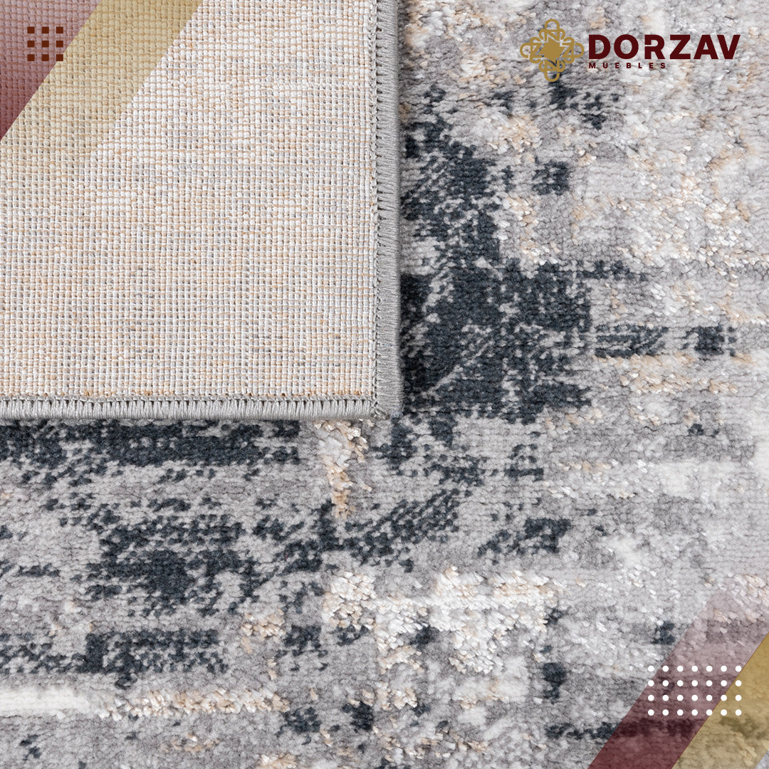 Tapete Decorativo Jasmine U5013 Gris / Negro – Abstracto · Interior