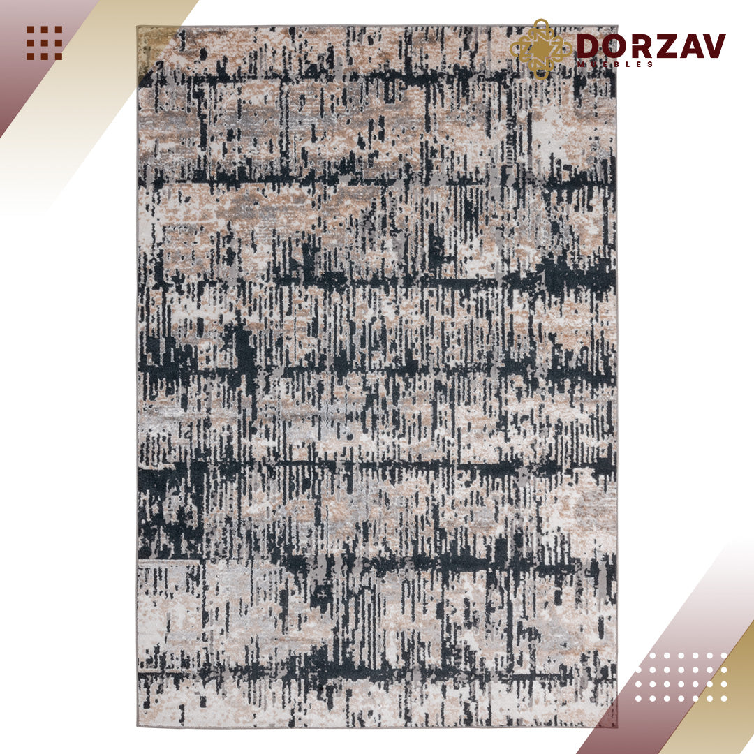 Tapete Decorativo Jasmine U5014 Gris / Negro – Abstracto · Interior