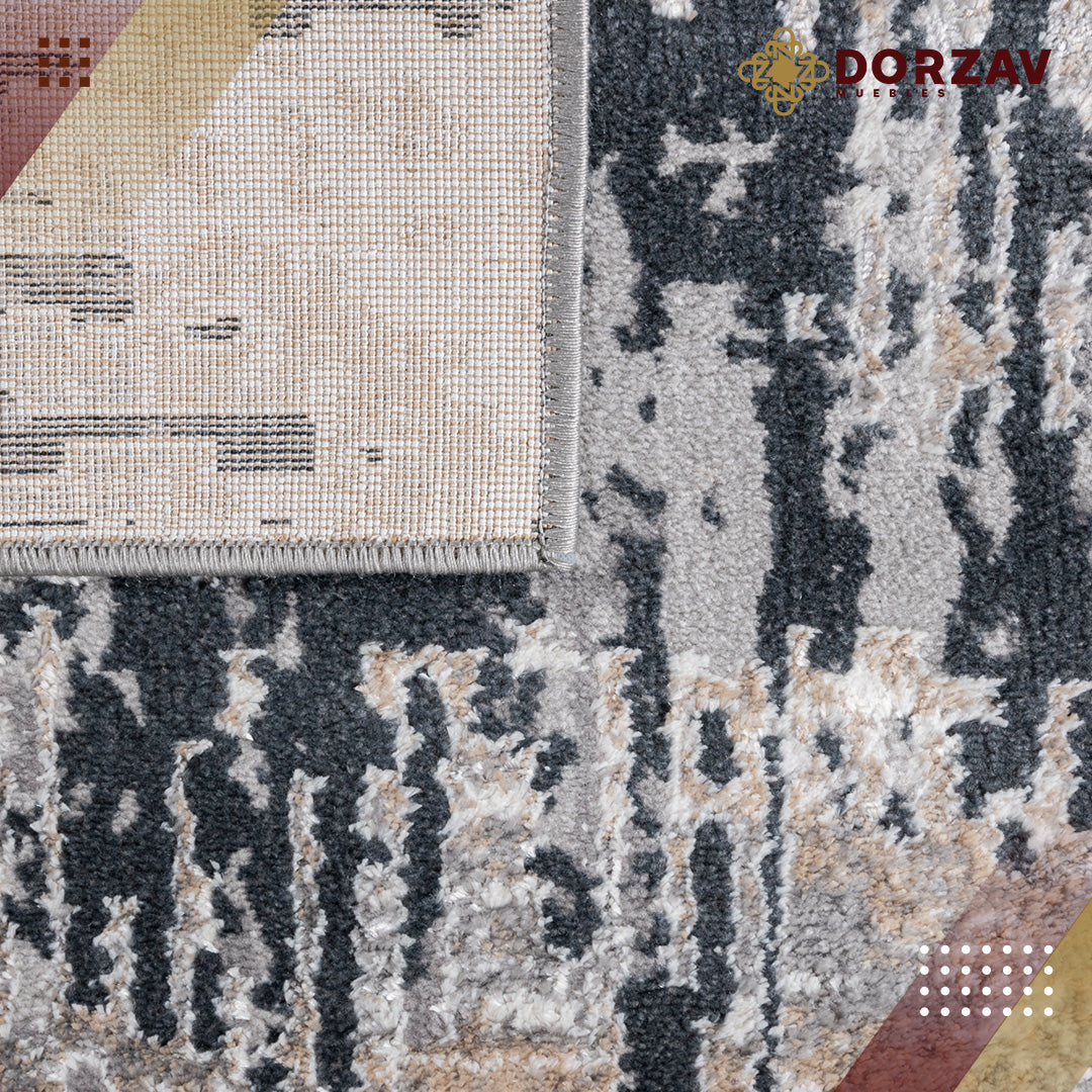 Tapete Decorativo Jasmine U5014 Gris / Negro – Abstracto · Interior
